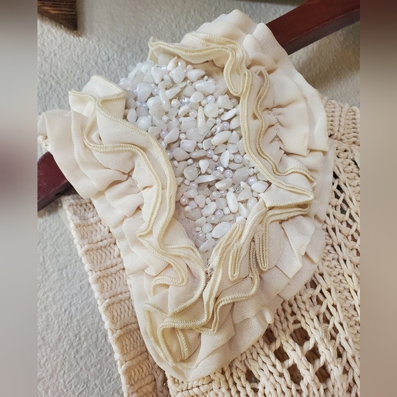 Heather B Womens SleevelessEmbellished Tunic Sweater. Size XL - Picture 5 of 7